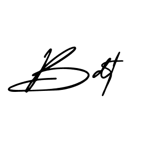 Create a beautiful signature design for name Bdt. With this signature (AmerikaSignatureDemo-Regular) fonts, you can make a handwritten signature for free. Bdt signature style 3 images and pictures png