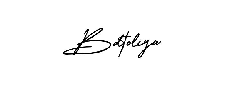 How to Draw Bdtoliya signature style? AmerikaSignatureDemo-Regular is a latest design signature styles for name Bdtoliya. Bdtoliya signature style 3 images and pictures png