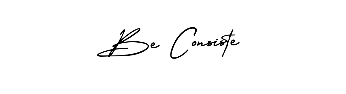 Create a beautiful signature design for name Be Consiste. With this signature (AmerikaSignatureDemo-Regular) fonts, you can make a handwritten signature for free. Be Consiste signature style 3 images and pictures png