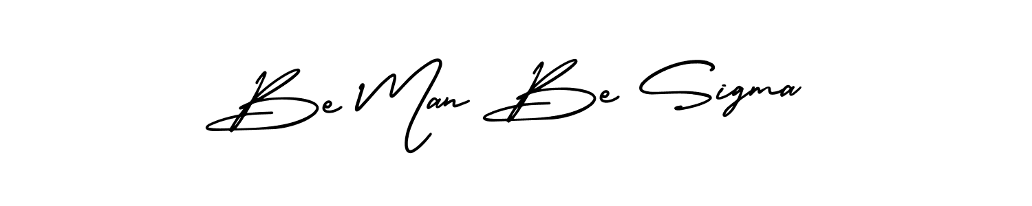 Design your own signature with our free online signature maker. With this signature software, you can create a handwritten (AmerikaSignatureDemo-Regular) signature for name Be Man Be Sigma. Be Man Be Sigma signature style 3 images and pictures png