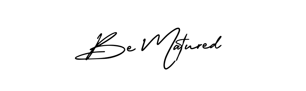 Check out images of Autograph of Be Matured name. Actor Be Matured Signature Style. AmerikaSignatureDemo-Regular is a professional sign style online. Be Matured signature style 3 images and pictures png