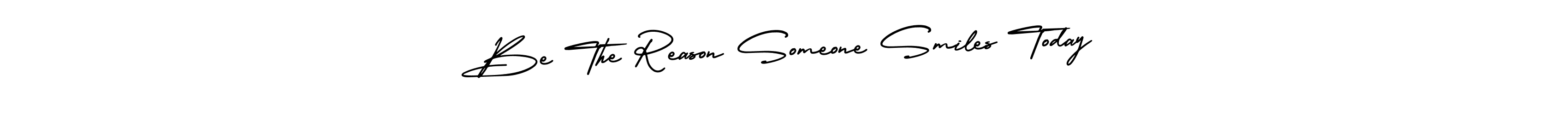 Similarly AmerikaSignatureDemo-Regular is the best handwritten signature design. Signature creator online .You can use it as an online autograph creator for name Be The Reason Someone Smiles Today. Be The Reason Someone Smiles Today signature style 3 images and pictures png