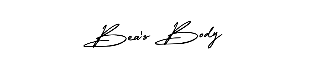 Use a signature maker to create a handwritten signature online. With this signature software, you can design (AmerikaSignatureDemo-Regular) your own signature for name Bea’s Body. Bea’s Body signature style 3 images and pictures png