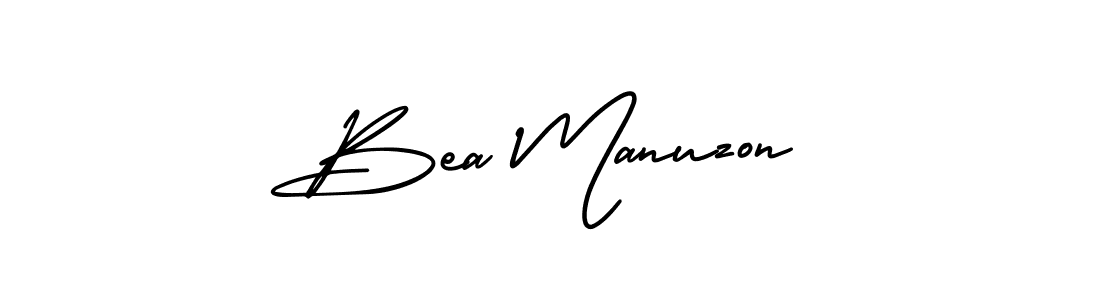 Use a signature maker to create a handwritten signature online. With this signature software, you can design (AmerikaSignatureDemo-Regular) your own signature for name Bea Manuzon. Bea Manuzon signature style 3 images and pictures png