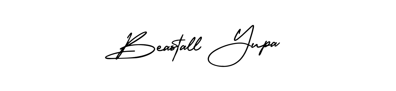 AmerikaSignatureDemo-Regular is a professional signature style that is perfect for those who want to add a touch of class to their signature. It is also a great choice for those who want to make their signature more unique. Get Beastall Yupa name to fancy signature for free. Beastall Yupa signature style 3 images and pictures png