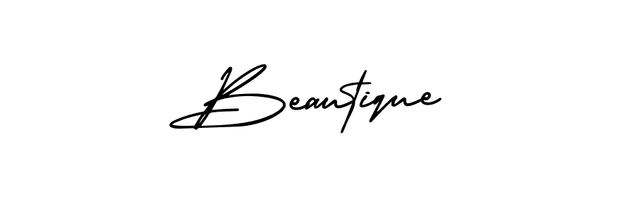 You should practise on your own different ways (AmerikaSignatureDemo-Regular) to write your name (Beautique) in signature. don't let someone else do it for you. Beautique signature style 3 images and pictures png