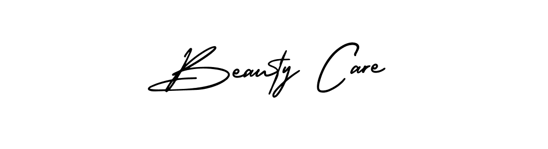 Beauty Care stylish signature style. Best Handwritten Sign (AmerikaSignatureDemo-Regular) for my name. Handwritten Signature Collection Ideas for my name Beauty Care. Beauty Care signature style 3 images and pictures png