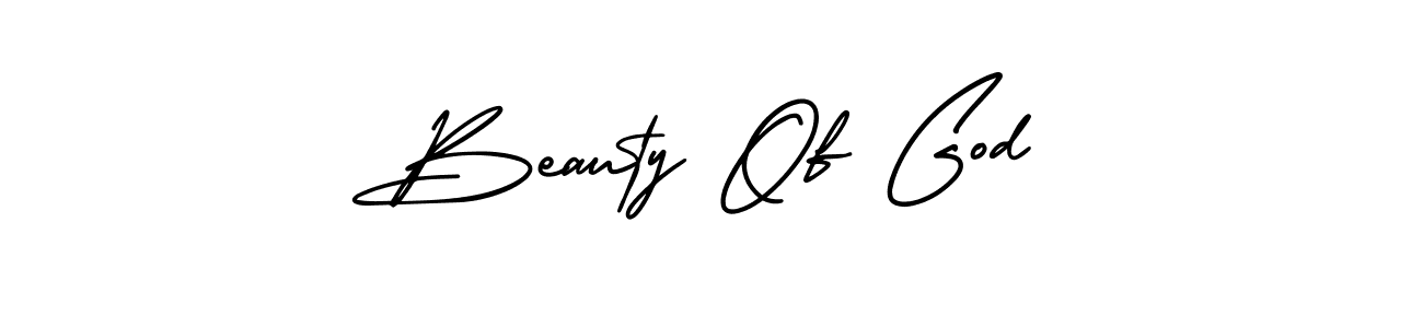 Also You can easily find your signature by using the search form. We will create Beauty Of God name handwritten signature images for you free of cost using AmerikaSignatureDemo-Regular sign style. Beauty Of God signature style 3 images and pictures png