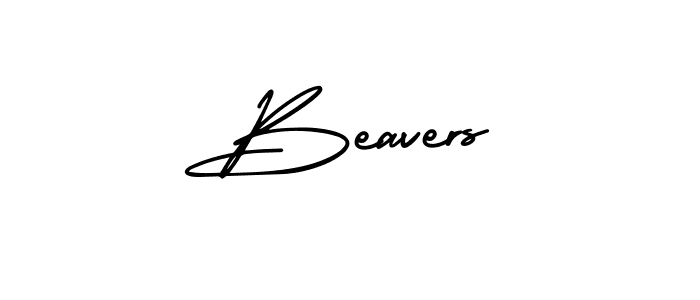 Design your own signature with our free online signature maker. With this signature software, you can create a handwritten (AmerikaSignatureDemo-Regular) signature for name Beavers. Beavers signature style 3 images and pictures png
