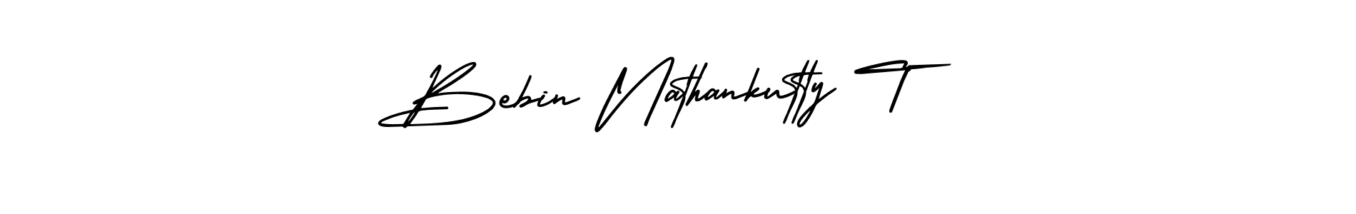 Also we have Bebin Nathankutty T name is the best signature style. Create professional handwritten signature collection using AmerikaSignatureDemo-Regular autograph style. Bebin Nathankutty T signature style 3 images and pictures png