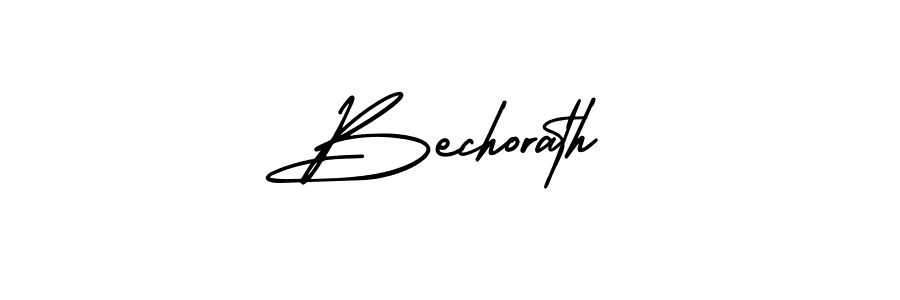 Use a signature maker to create a handwritten signature online. With this signature software, you can design (AmerikaSignatureDemo-Regular) your own signature for name Bechorath. Bechorath signature style 3 images and pictures png