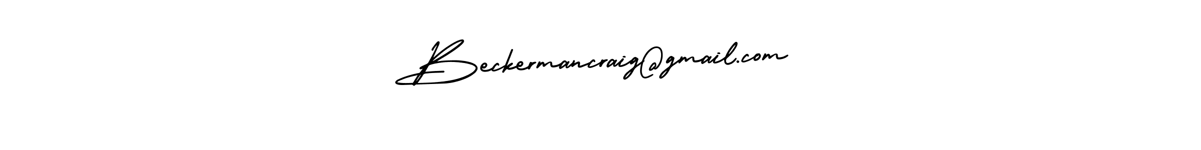 Design your own signature with our free online signature maker. With this signature software, you can create a handwritten (AmerikaSignatureDemo-Regular) signature for name Beckermancraig@gmail.com. Beckermancraig@gmail.com signature style 3 images and pictures png