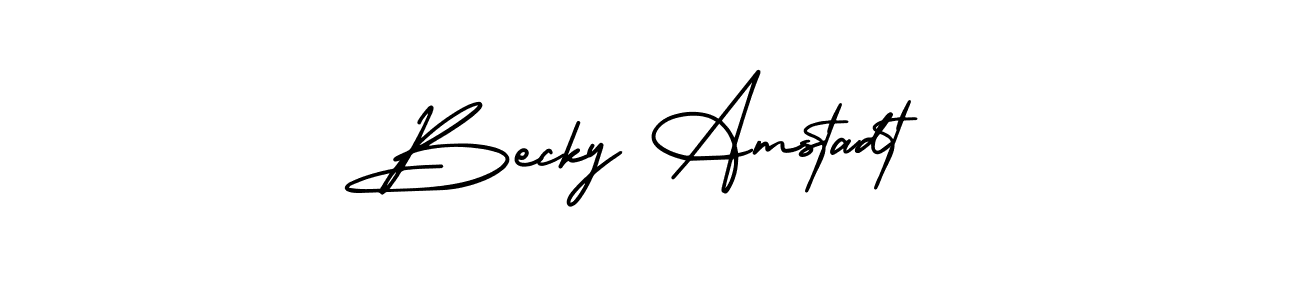 Best and Professional Signature Style for Becky Amstadt. AmerikaSignatureDemo-Regular Best Signature Style Collection. Becky Amstadt signature style 3 images and pictures png