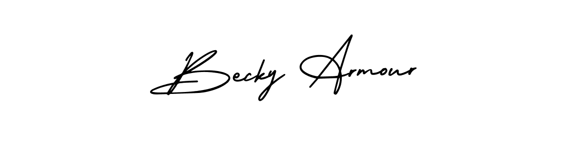 AmerikaSignatureDemo-Regular is a professional signature style that is perfect for those who want to add a touch of class to their signature. It is also a great choice for those who want to make their signature more unique. Get Becky Armour name to fancy signature for free. Becky Armour signature style 3 images and pictures png