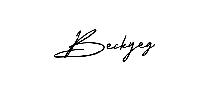 Design your own signature with our free online signature maker. With this signature software, you can create a handwritten (AmerikaSignatureDemo-Regular) signature for name Beckyeg. Beckyeg signature style 3 images and pictures png