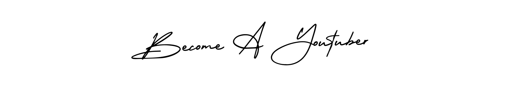 You can use this online signature creator to create a handwritten signature for the name Become A Youtuber. This is the best online autograph maker. Become A Youtuber signature style 3 images and pictures png