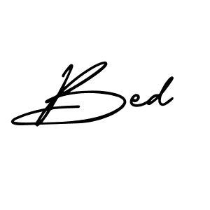 It looks lik you need a new signature style for name Bed. Design unique handwritten (AmerikaSignatureDemo-Regular) signature with our free signature maker in just a few clicks. Bed signature style 3 images and pictures png