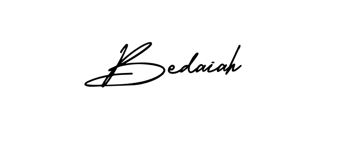 How to make Bedaiah signature? AmerikaSignatureDemo-Regular is a professional autograph style. Create handwritten signature for Bedaiah name. Bedaiah signature style 3 images and pictures png