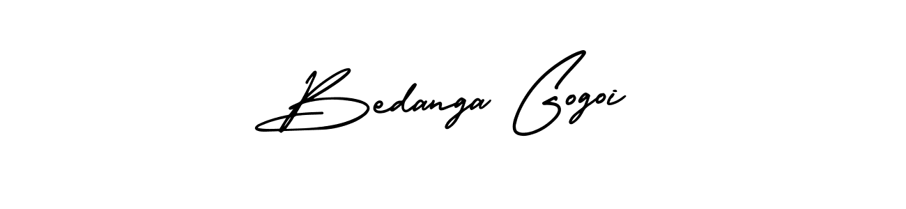 It looks lik you need a new signature style for name Bedanga Gogoi. Design unique handwritten (AmerikaSignatureDemo-Regular) signature with our free signature maker in just a few clicks. Bedanga Gogoi signature style 3 images and pictures png