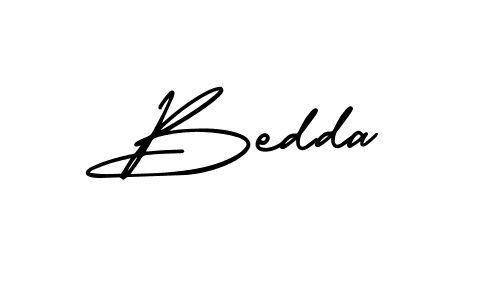 Bedda stylish signature style. Best Handwritten Sign (AmerikaSignatureDemo-Regular) for my name. Handwritten Signature Collection Ideas for my name Bedda. Bedda signature style 3 images and pictures png