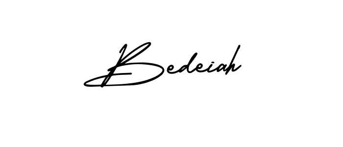 Bedeiah stylish signature style. Best Handwritten Sign (AmerikaSignatureDemo-Regular) for my name. Handwritten Signature Collection Ideas for my name Bedeiah. Bedeiah signature style 3 images and pictures png