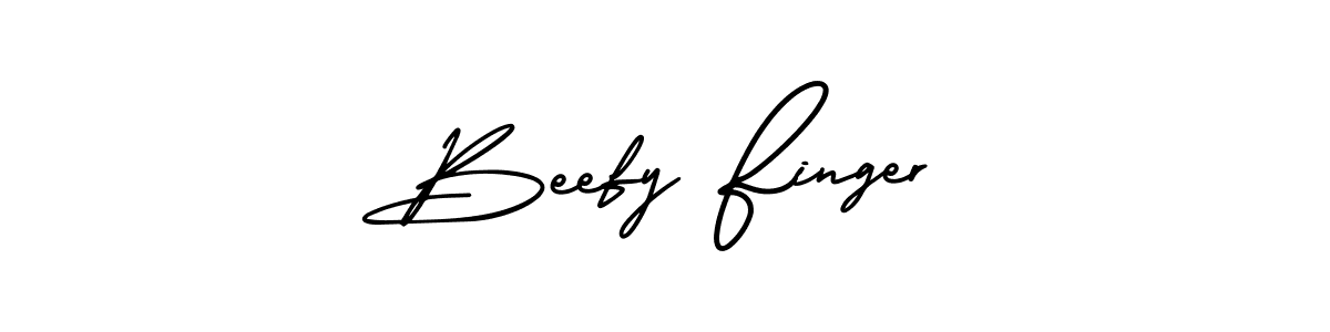 How to make Beefy Finger signature? AmerikaSignatureDemo-Regular is a professional autograph style. Create handwritten signature for Beefy Finger name. Beefy Finger signature style 3 images and pictures png