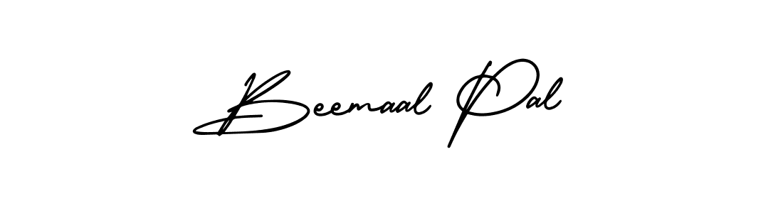 The best way (AmerikaSignatureDemo-Regular) to make a short signature is to pick only two or three words in your name. The name Beemaal Pal include a total of six letters. For converting this name. Beemaal Pal signature style 3 images and pictures png