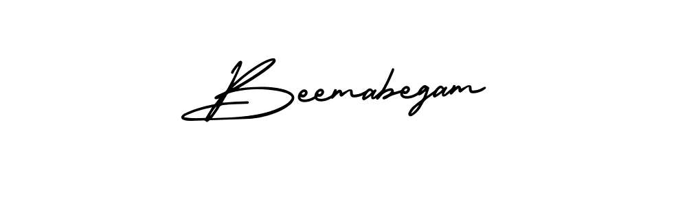 Use a signature maker to create a handwritten signature online. With this signature software, you can design (AmerikaSignatureDemo-Regular) your own signature for name Beemabegam. Beemabegam signature style 3 images and pictures png
