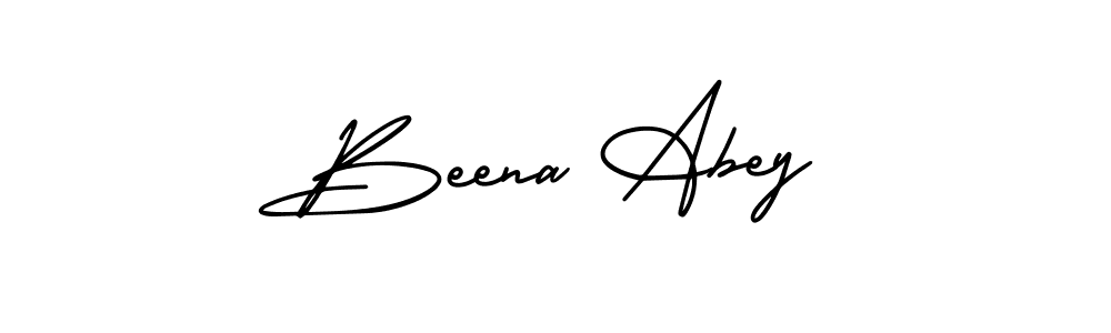 Also You can easily find your signature by using the search form. We will create Beena Abey name handwritten signature images for you free of cost using AmerikaSignatureDemo-Regular sign style. Beena Abey signature style 3 images and pictures png