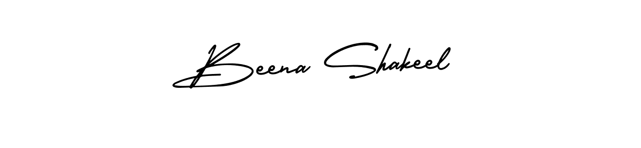 Also You can easily find your signature by using the search form. We will create Beena Shakeel name handwritten signature images for you free of cost using AmerikaSignatureDemo-Regular sign style. Beena Shakeel signature style 3 images and pictures png