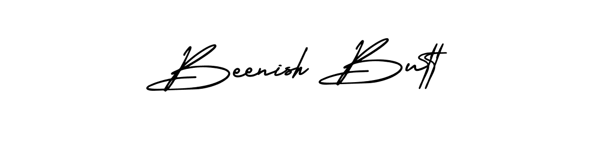 This is the best signature style for the Beenish Butt name. Also you like these signature font (AmerikaSignatureDemo-Regular). Mix name signature. Beenish Butt signature style 3 images and pictures png