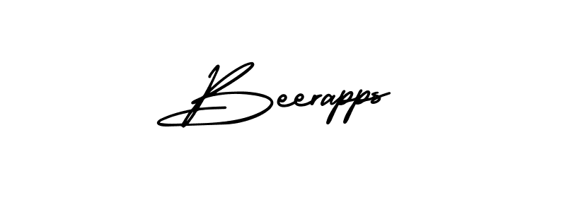 Create a beautiful signature design for name Beerapps. With this signature (AmerikaSignatureDemo-Regular) fonts, you can make a handwritten signature for free. Beerapps signature style 3 images and pictures png