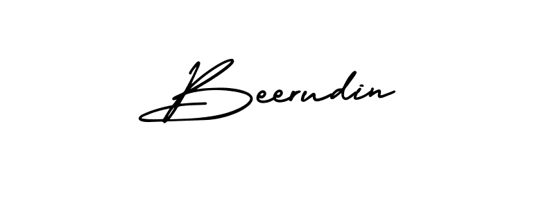 Design your own signature with our free online signature maker. With this signature software, you can create a handwritten (AmerikaSignatureDemo-Regular) signature for name Beerudin. Beerudin signature style 3 images and pictures png