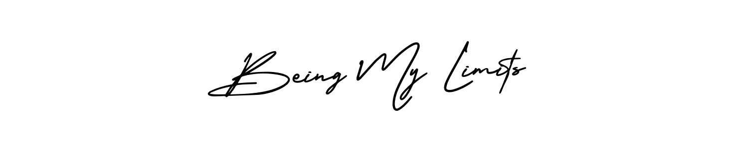 Make a beautiful signature design for name Being My Limits. With this signature (AmerikaSignatureDemo-Regular) style, you can create a handwritten signature for free. Being My Limits signature style 3 images and pictures png