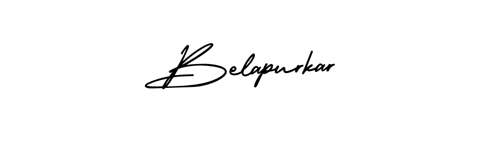 This is the best signature style for the Belapurkar name. Also you like these signature font (AmerikaSignatureDemo-Regular). Mix name signature. Belapurkar signature style 3 images and pictures png