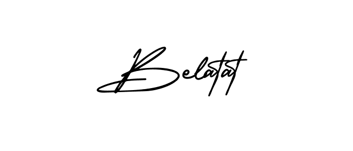 How to Draw Belatat signature style? AmerikaSignatureDemo-Regular is a latest design signature styles for name Belatat. Belatat signature style 3 images and pictures png