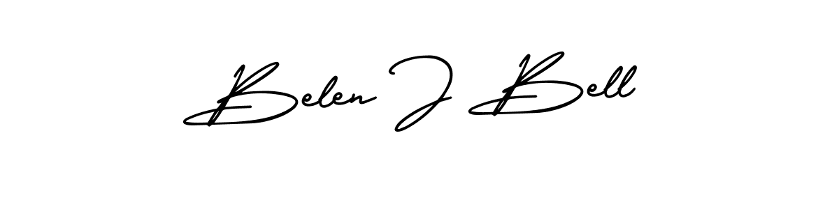 if you are searching for the best signature style for your name Belen J Bell. so please give up your signature search. here we have designed multiple signature styles  using AmerikaSignatureDemo-Regular. Belen J Bell signature style 3 images and pictures png