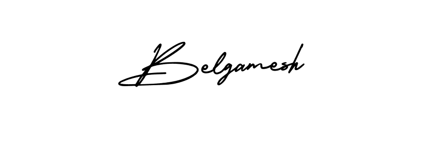 How to make Belgamesh signature? AmerikaSignatureDemo-Regular is a professional autograph style. Create handwritten signature for Belgamesh name. Belgamesh signature style 3 images and pictures png