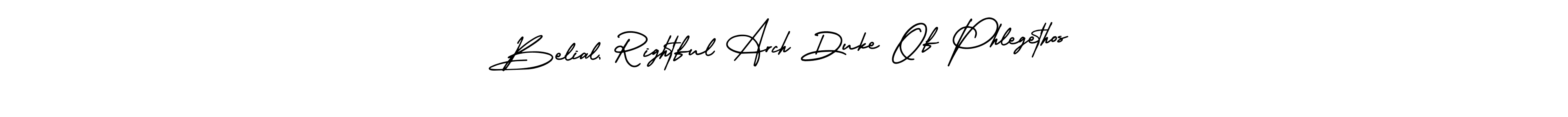 How to make Belial, Rightful Arch Duke Of Phlegethos name signature. Use AmerikaSignatureDemo-Regular style for creating short signs online. This is the latest handwritten sign. Belial, Rightful Arch Duke Of Phlegethos signature style 3 images and pictures png
