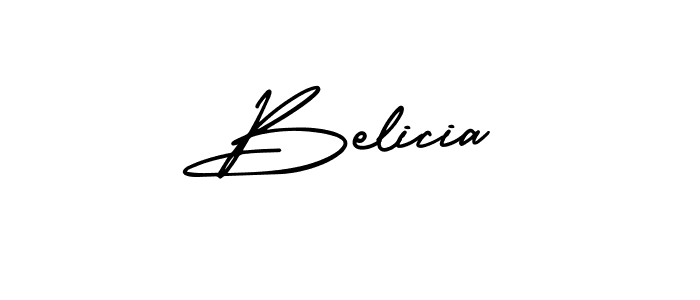 Belicia stylish signature style. Best Handwritten Sign (AmerikaSignatureDemo-Regular) for my name. Handwritten Signature Collection Ideas for my name Belicia. Belicia signature style 3 images and pictures png