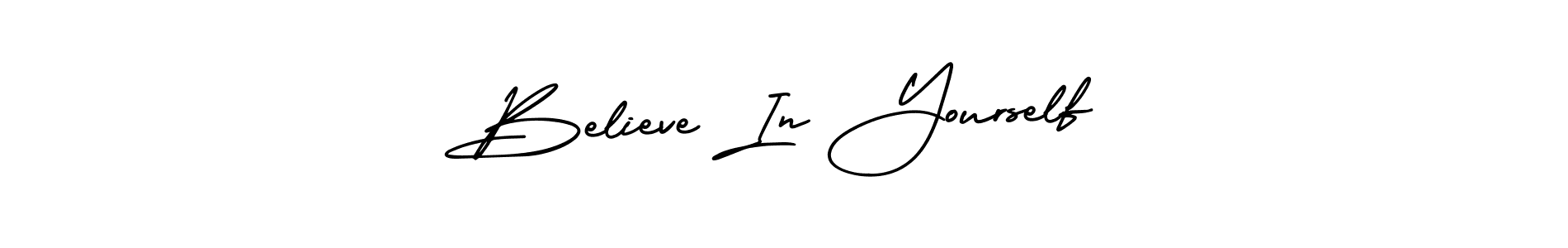 Design your own signature with our free online signature maker. With this signature software, you can create a handwritten (AmerikaSignatureDemo-Regular) signature for name Believe In Yourself. Believe In Yourself signature style 3 images and pictures png