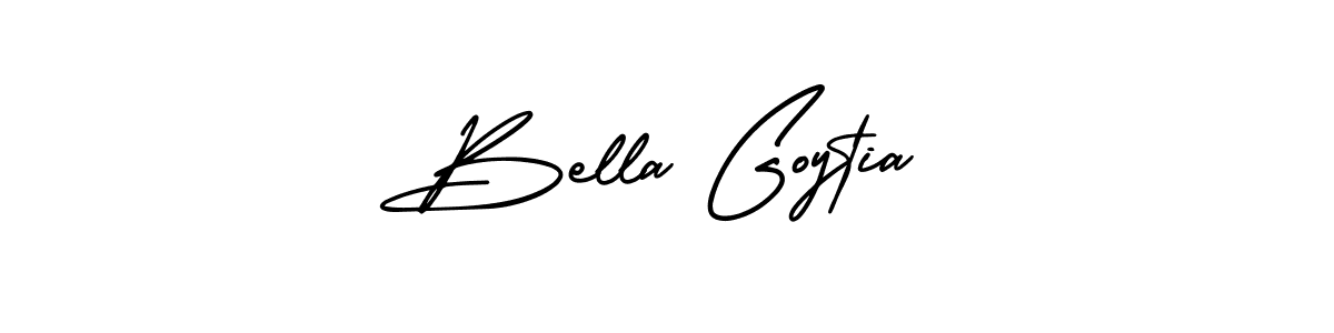 It looks lik you need a new signature style for name Bella Goytia. Design unique handwritten (AmerikaSignatureDemo-Regular) signature with our free signature maker in just a few clicks. Bella Goytia signature style 3 images and pictures png