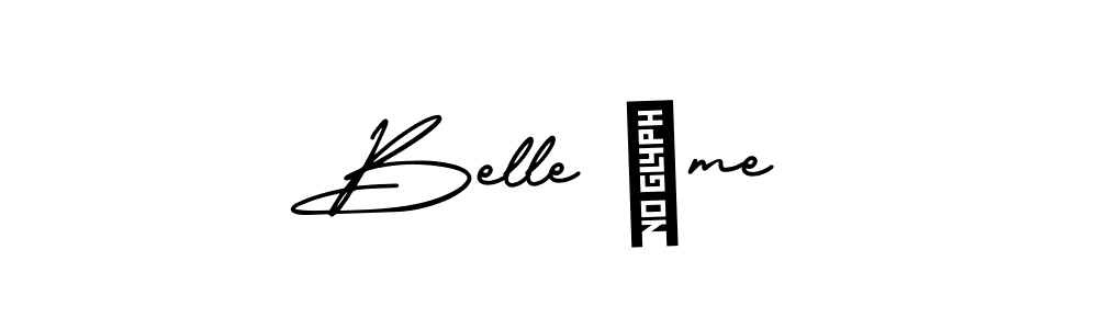 How to make Belle âme name signature. Use AmerikaSignatureDemo-Regular style for creating short signs online. This is the latest handwritten sign. Belle âme signature style 3 images and pictures png