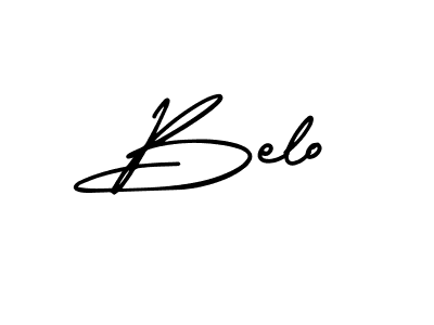 It looks lik you need a new signature style for name Belo. Design unique handwritten (AmerikaSignatureDemo-Regular) signature with our free signature maker in just a few clicks. Belo signature style 3 images and pictures png
