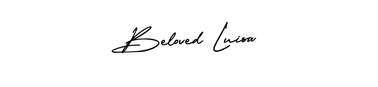 How to make Beloved Luisa signature? AmerikaSignatureDemo-Regular is a professional autograph style. Create handwritten signature for Beloved Luisa name. Beloved Luisa signature style 3 images and pictures png