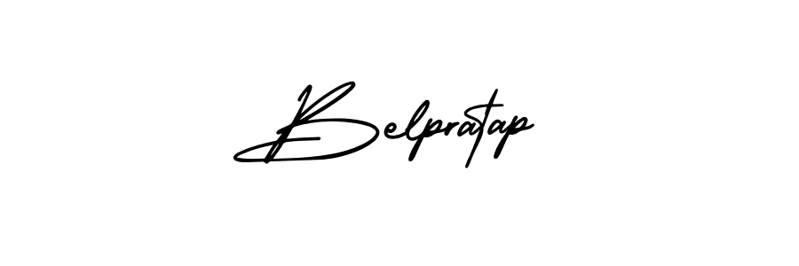 How to make Belpratap signature? AmerikaSignatureDemo-Regular is a professional autograph style. Create handwritten signature for Belpratap name. Belpratap signature style 3 images and pictures png