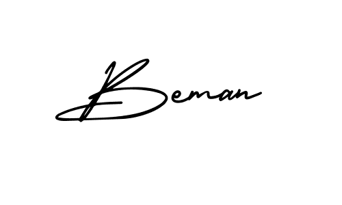 Make a beautiful signature design for name Beman. Use this online signature maker to create a handwritten signature for free. Beman signature style 3 images and pictures png