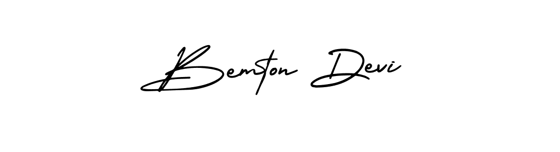 Best and Professional Signature Style for Bemton Devi. AmerikaSignatureDemo-Regular Best Signature Style Collection. Bemton Devi signature style 3 images and pictures png