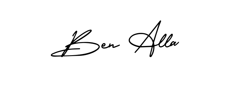 if you are searching for the best signature style for your name Ben Alla. so please give up your signature search. here we have designed multiple signature styles  using AmerikaSignatureDemo-Regular. Ben Alla signature style 3 images and pictures png