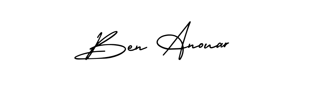 It looks lik you need a new signature style for name Ben Anouar. Design unique handwritten (AmerikaSignatureDemo-Regular) signature with our free signature maker in just a few clicks. Ben Anouar signature style 3 images and pictures png